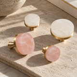Roselle Crystal & Brass Cabinet Knobs