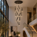 Varethis Glow Modern Grand Staircase Chandelier