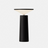 Black table lamp on a gray backround