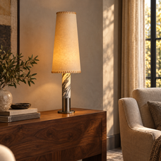 Marivelle Marble Parchment Table Lamp