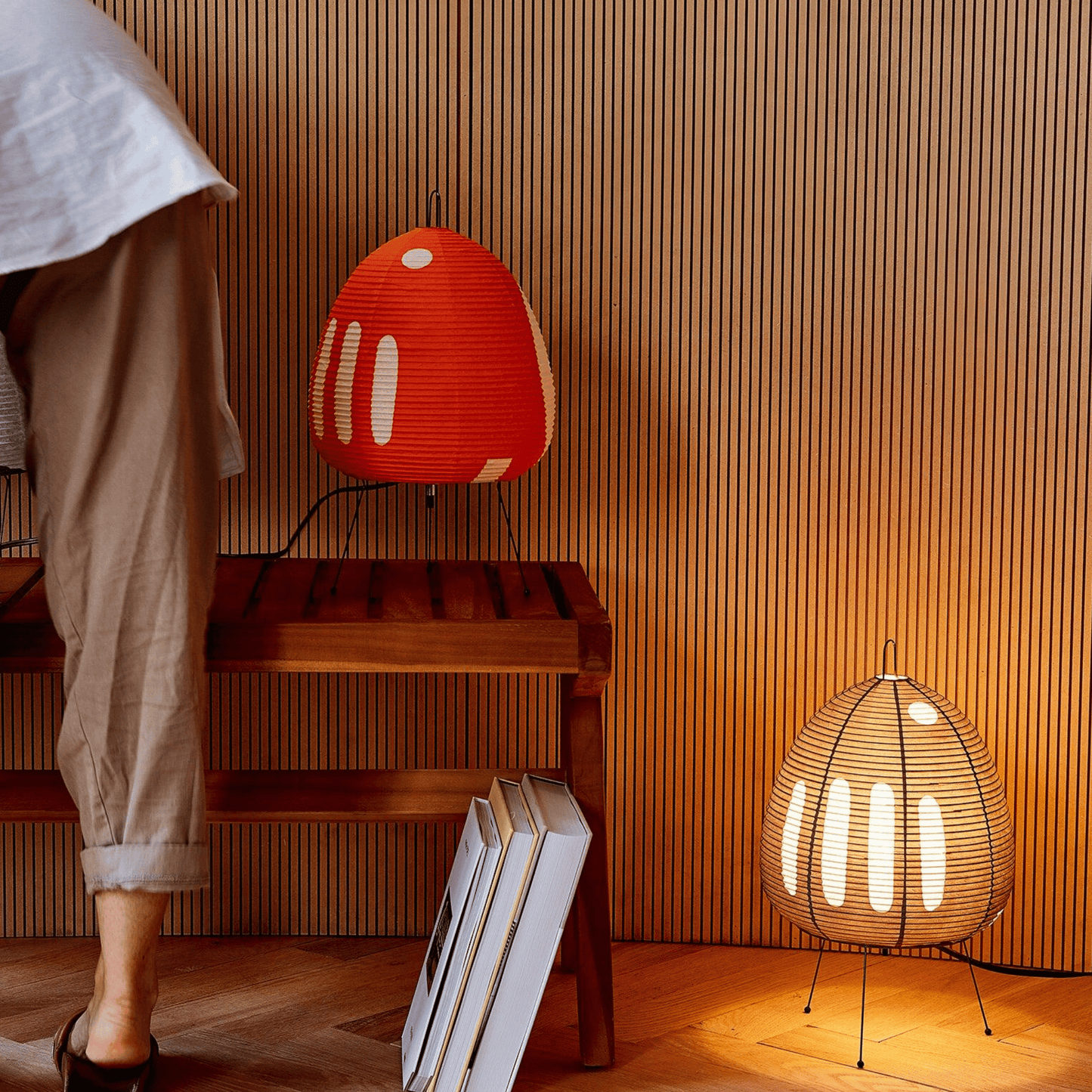 Kōan Rice Paper Table Lamp – Minimalist LED Serenity Light
