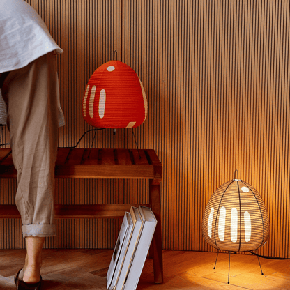Kōan Rice Paper Table Lamp – Minimalist LED Serenity Light
