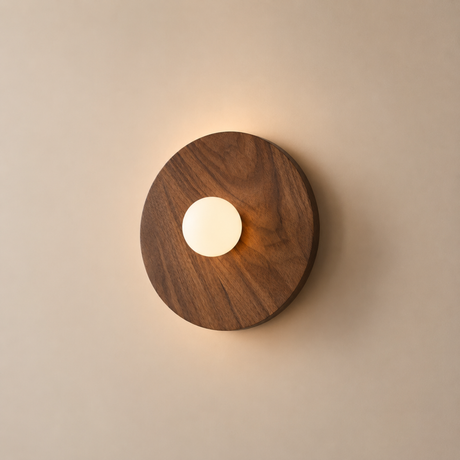 Nordholm Walnut Wall Lamp