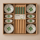 SakuraBloom Sushi Dinnerware Set (12-Piece Gift Box)