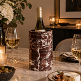 Vellaro Ribbed Natural Marble Bottle Chiller