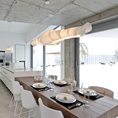 Croissant Sculptural Linear Pendant Light