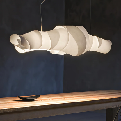 Croissant Sculptural Linear Pendant Light