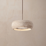 Ithaca Travertine LED Pendant Light