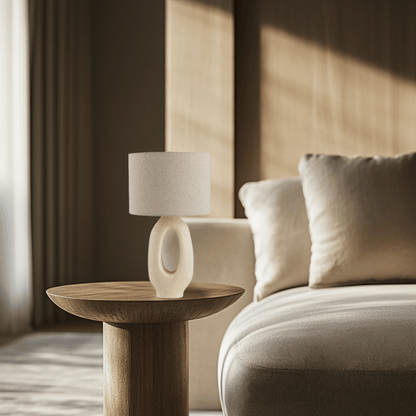 This modern Wabi-sabi table lamp combines artistic design with functionality, making it a perfect addition to your bedroom or living room. Warm, inviting light while enhancing your decor.