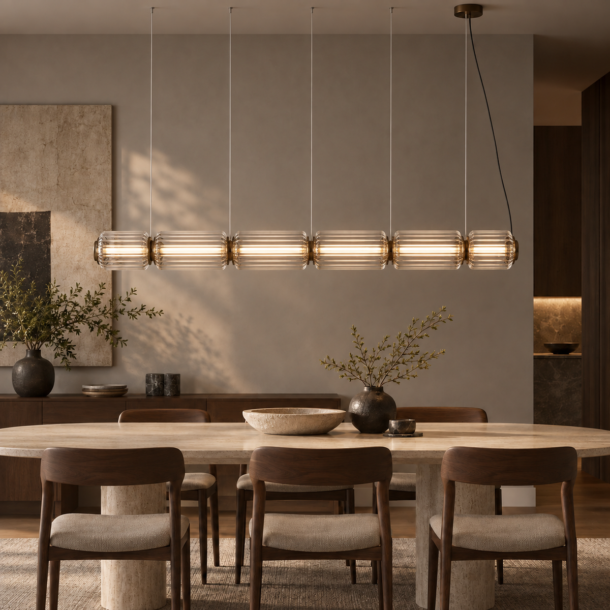 Astra Linear Glass Pendant Light