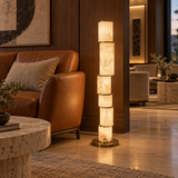 Orvella Alabaster Column Floor Lamp