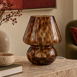 Nuvella Coffee Glass Table Lamp
