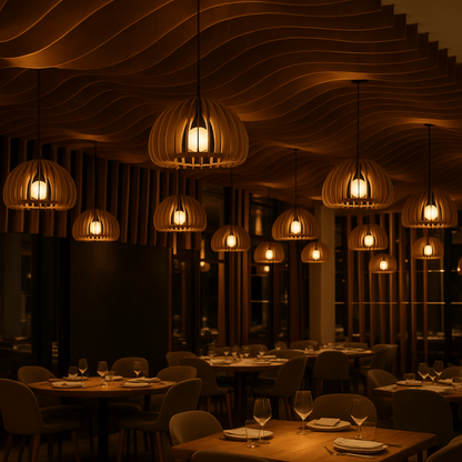 Sonora Felt Pendant Light – Modern Acoustic Noise-Reducing LED Chandelier
