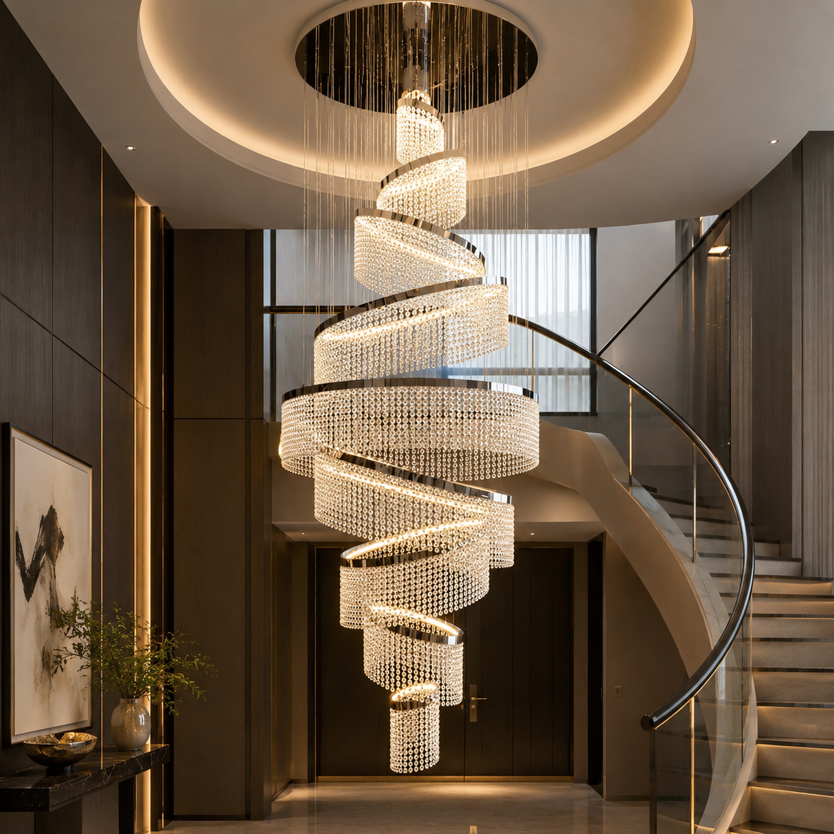 Auralis Éclat Luxury Crystal Chandelier, alternate view 8