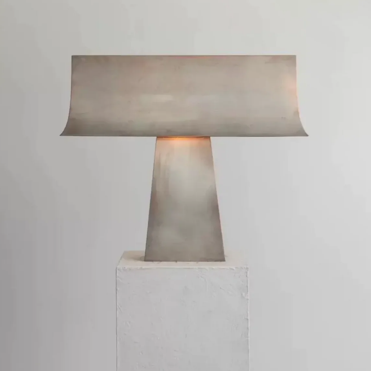 Aurélo Dome Silver Metal Table Lamp
