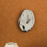 LumoTime Chrome Ceramic Wall Clock