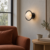 Caldris Marble Halo Wall Light