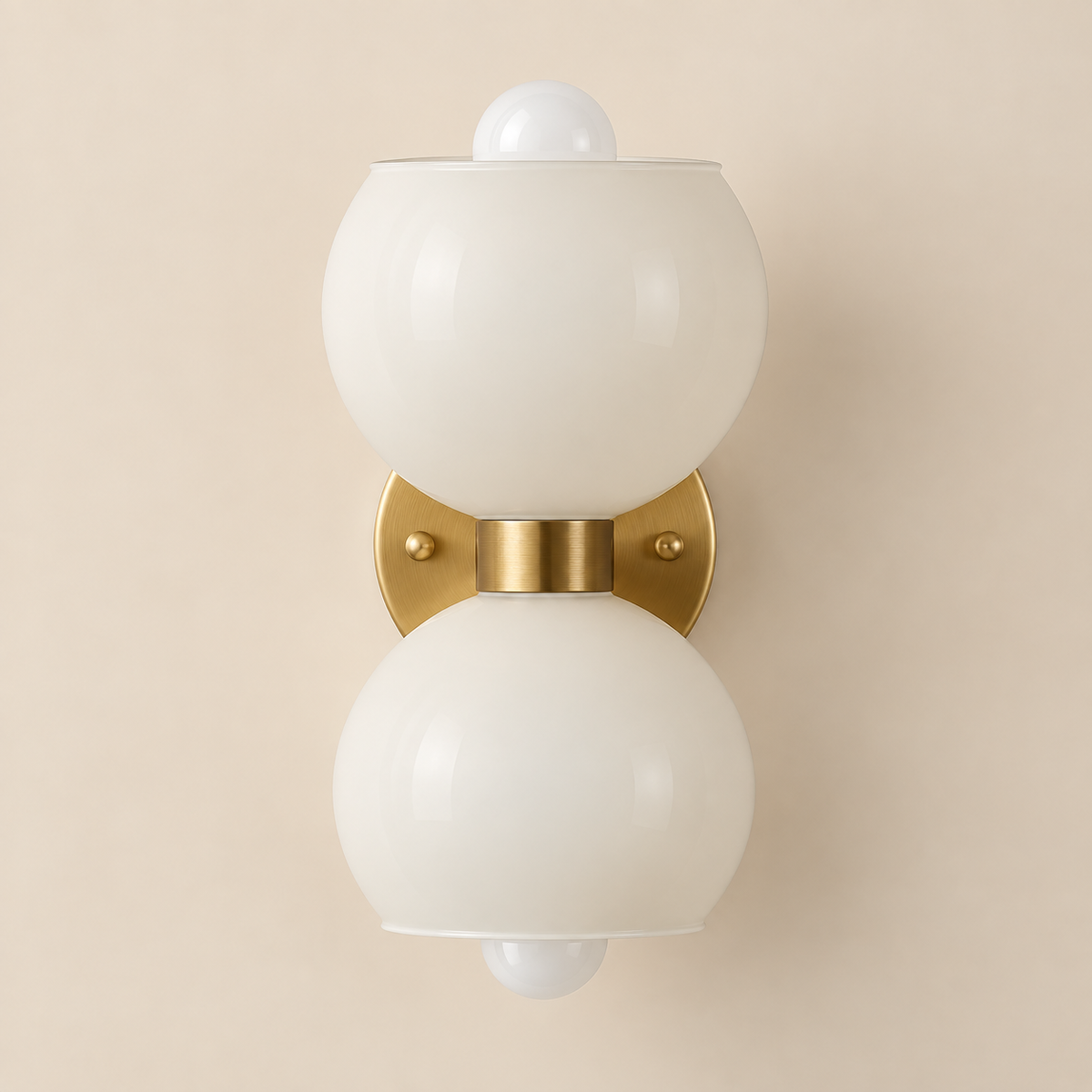 Virelle Double Globe Glass Wall Light