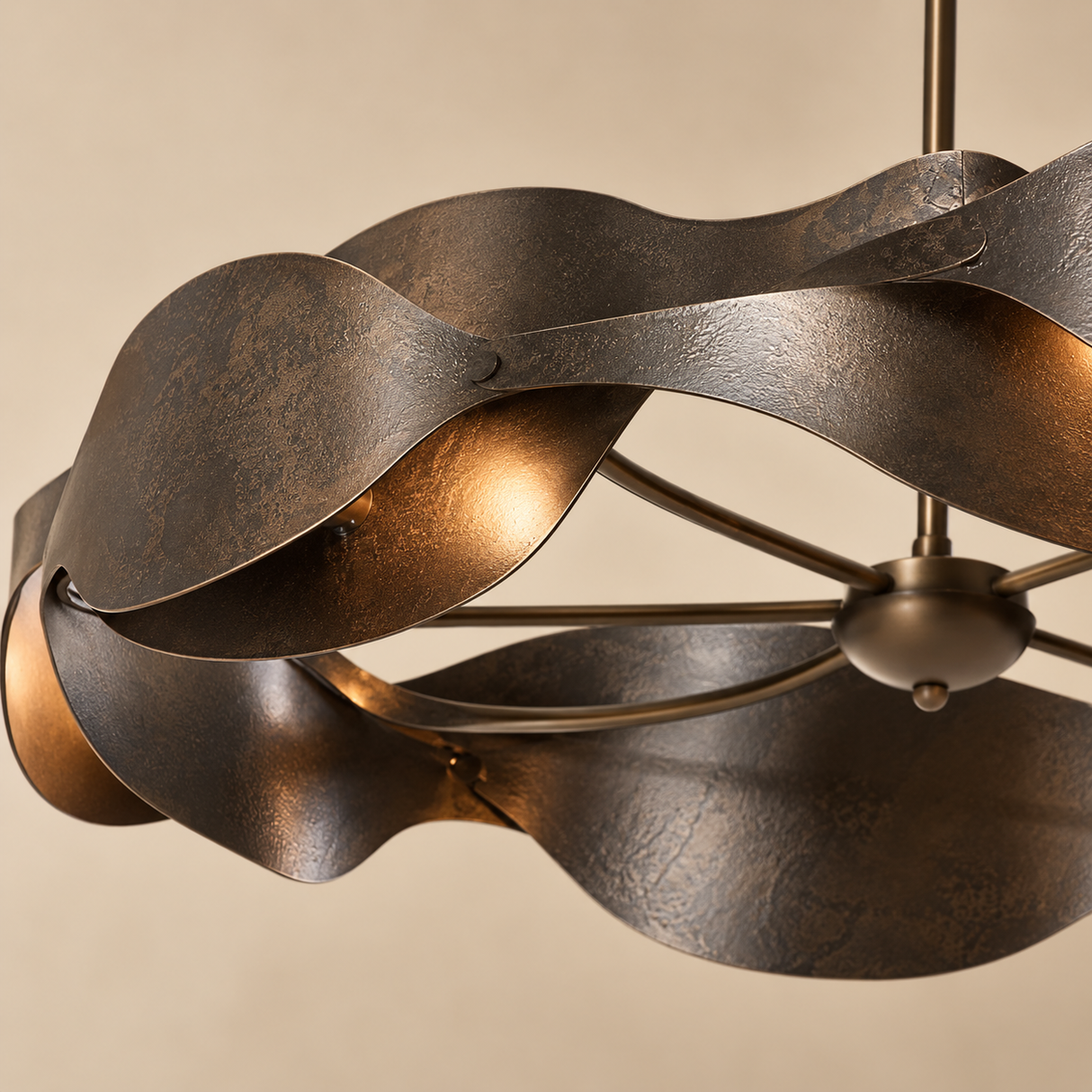 Ondelle Sculptural Ribbon Chandelier