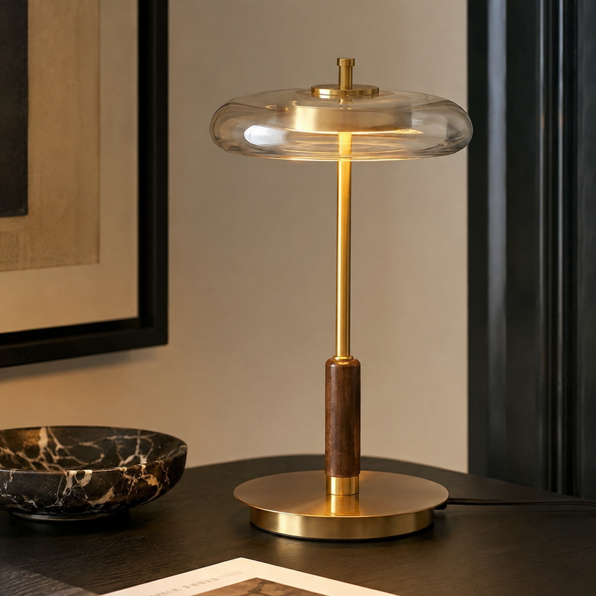 Solenne Glass Table Lamp