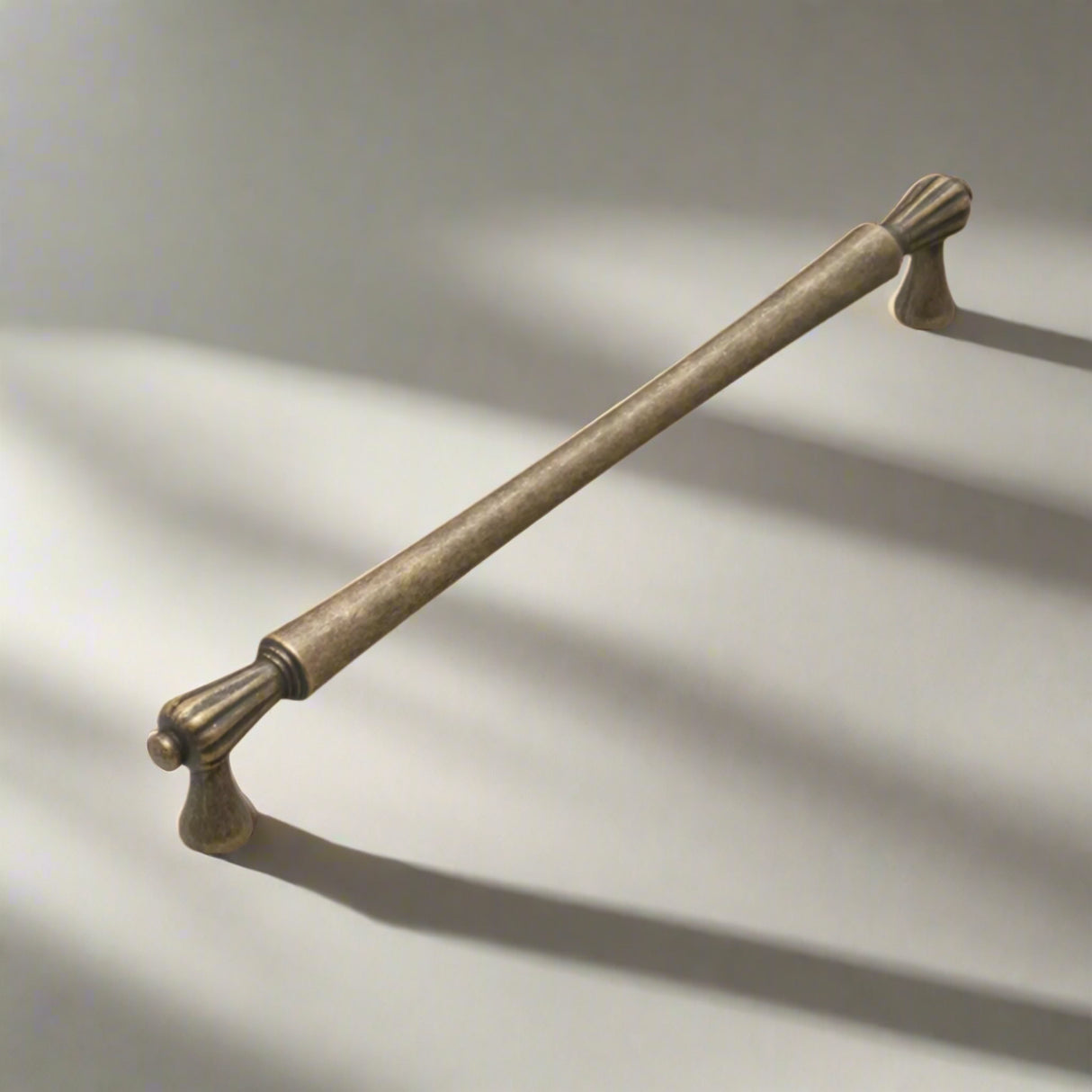 Bronze handle  on a white background