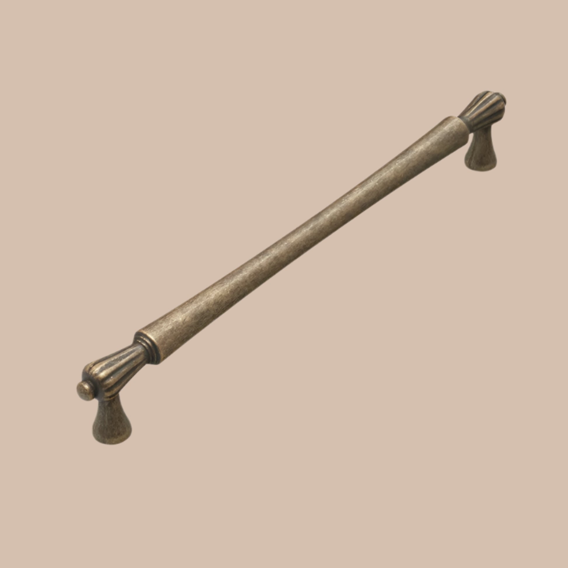 Bronze handle  on a white background
