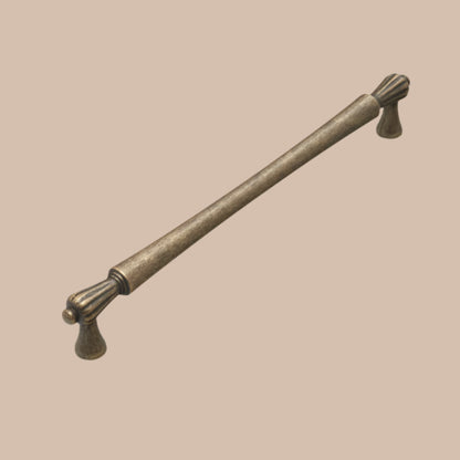 Bronze handle  on a white background