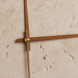 Solis Travertine Clock Wall Light