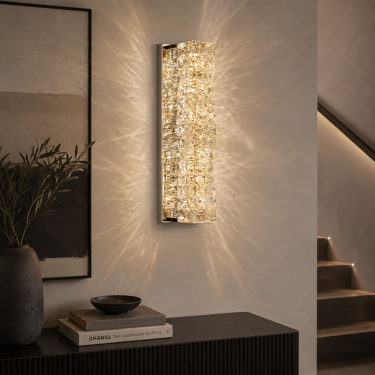 Celestine Crystal LED Wall Sconce