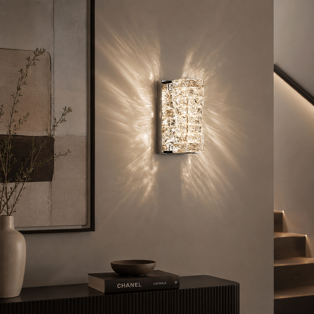 Celestine Crystal LED Wall Sconce