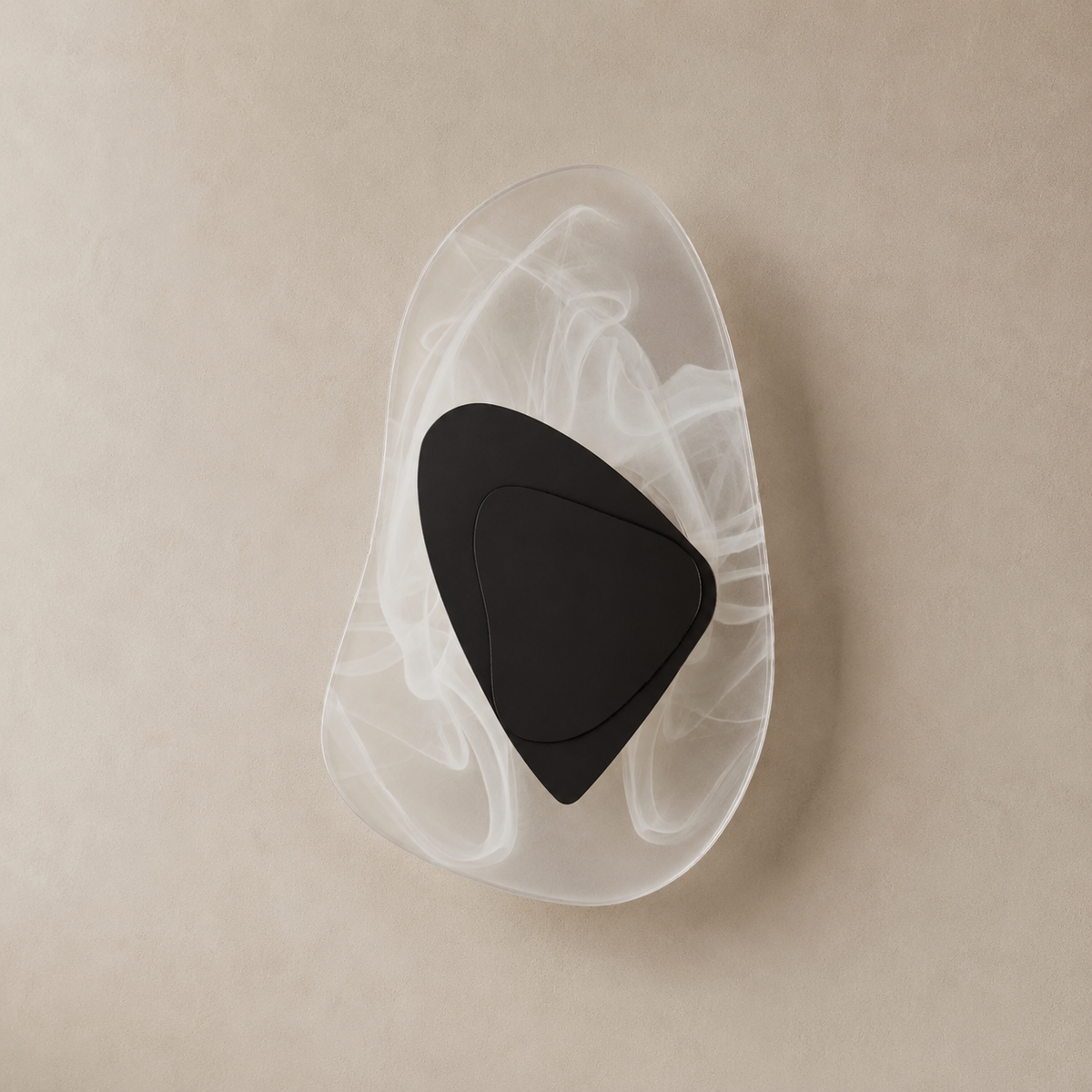 Orlienne Sculptural Glass LED Wall Light