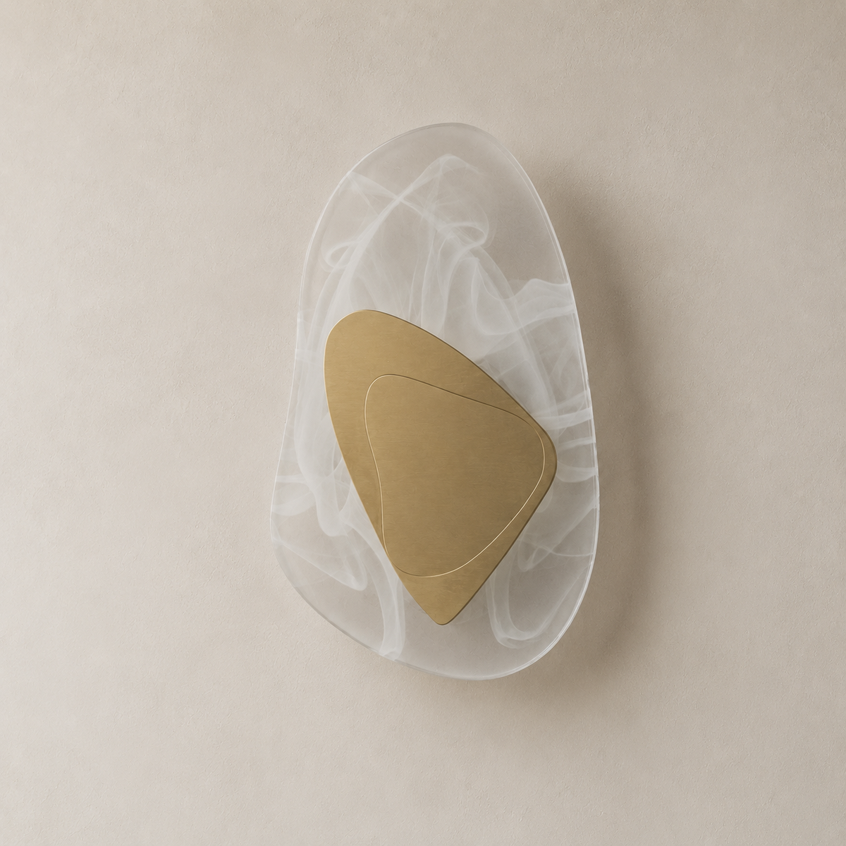 Orlienne Sculptural Glass LED Wall Light