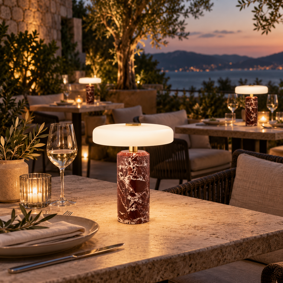 NordGlow Portable Charging Table Lamp