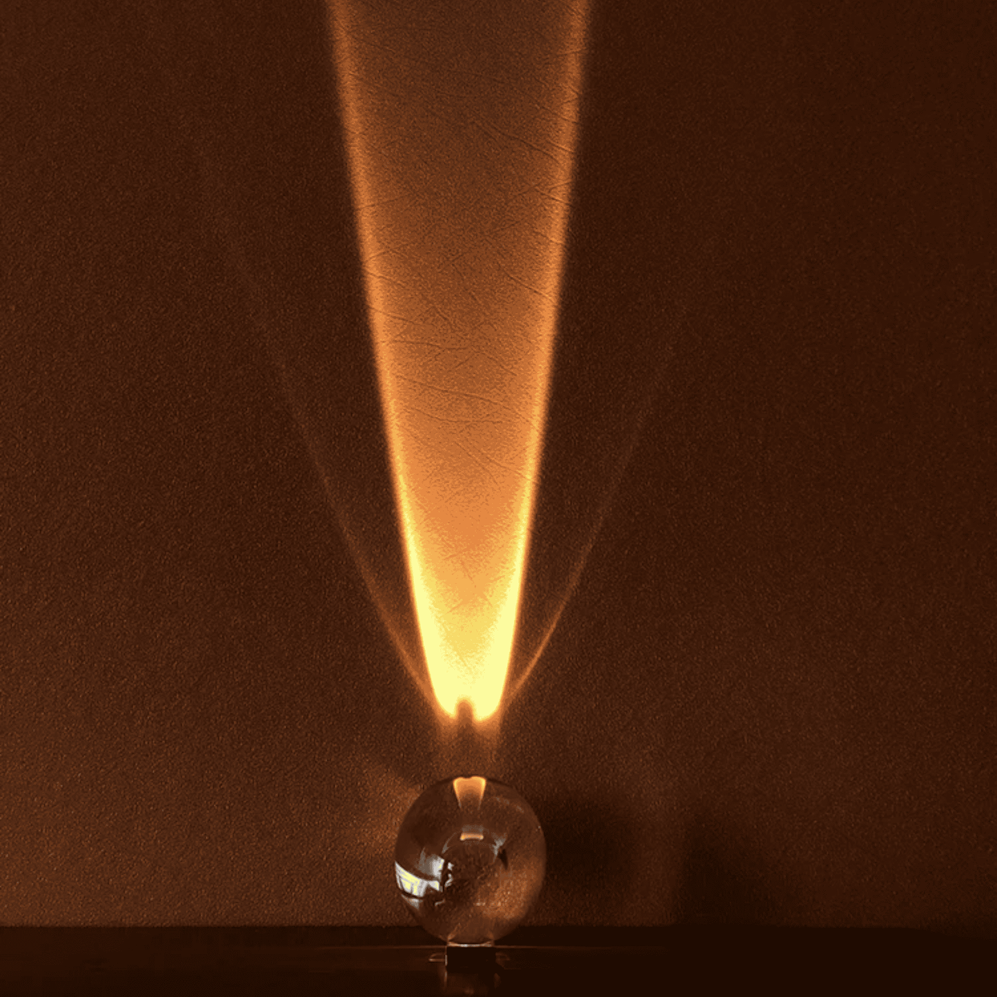 Vintage-style light bulb with a warm glow on a dark background