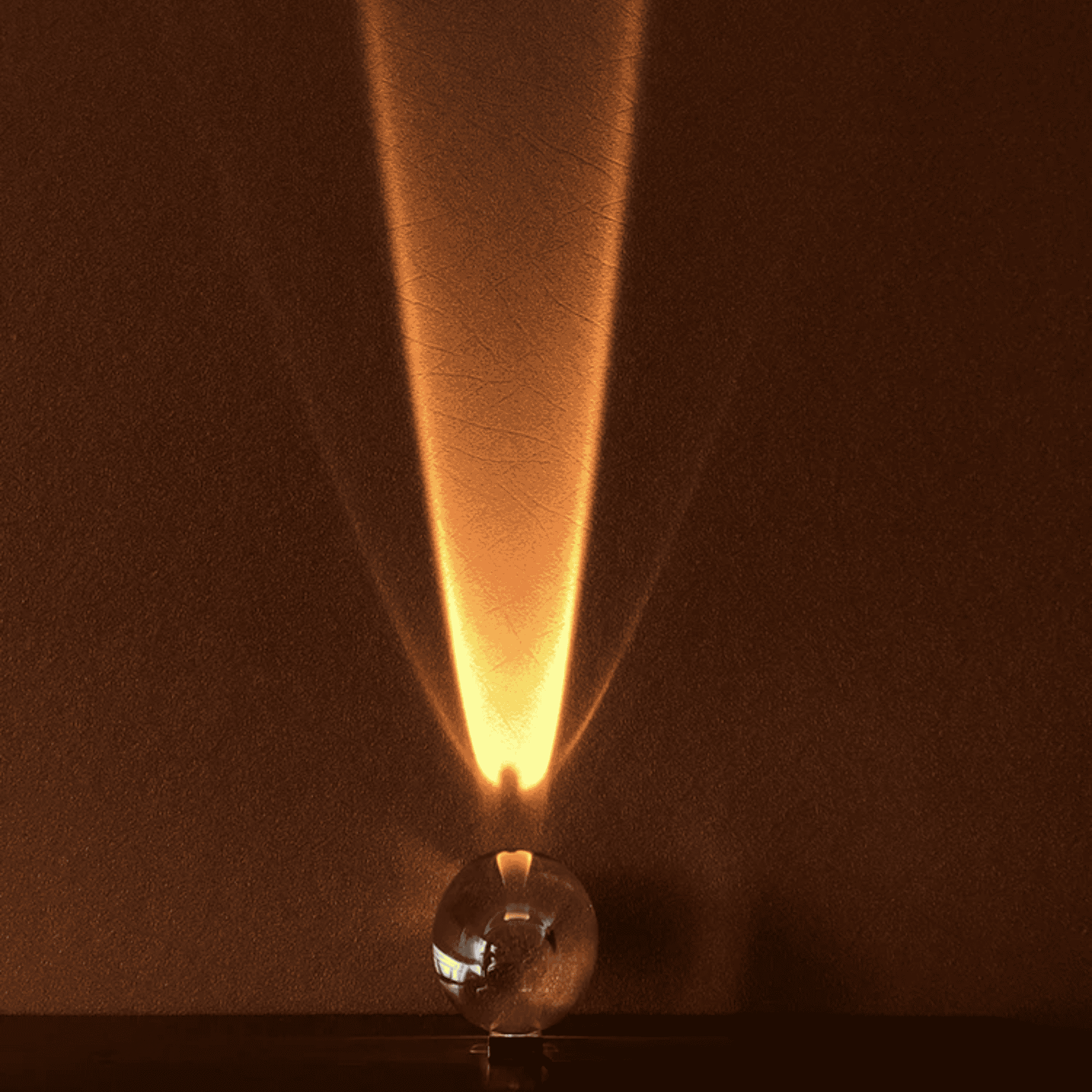 Vintage-style light bulb with a warm glow on a dark background