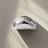 Chrome cabinet handle  on a white background