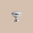 GlossSilver Knob & Pull 2.5cm