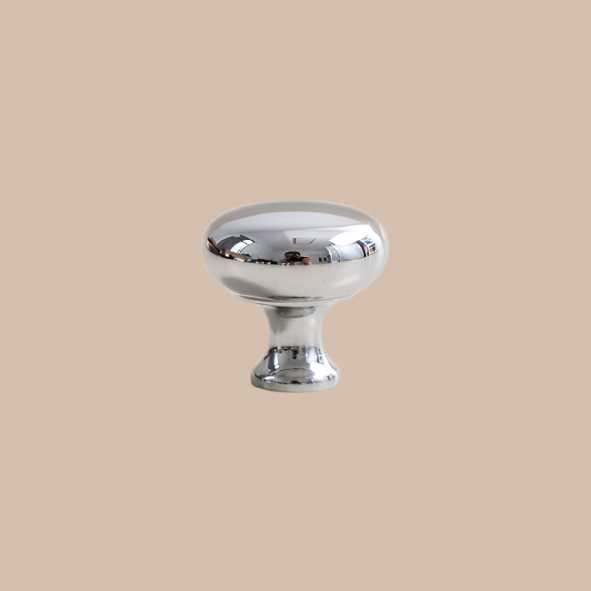 GlossSilver Knob & Pull 2.5cm