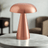 Stylish Glowshroom Retro Mushroom LED Table Lamp – Rechargeable Touch Sensor Light for modern decor and adjustable brightness.