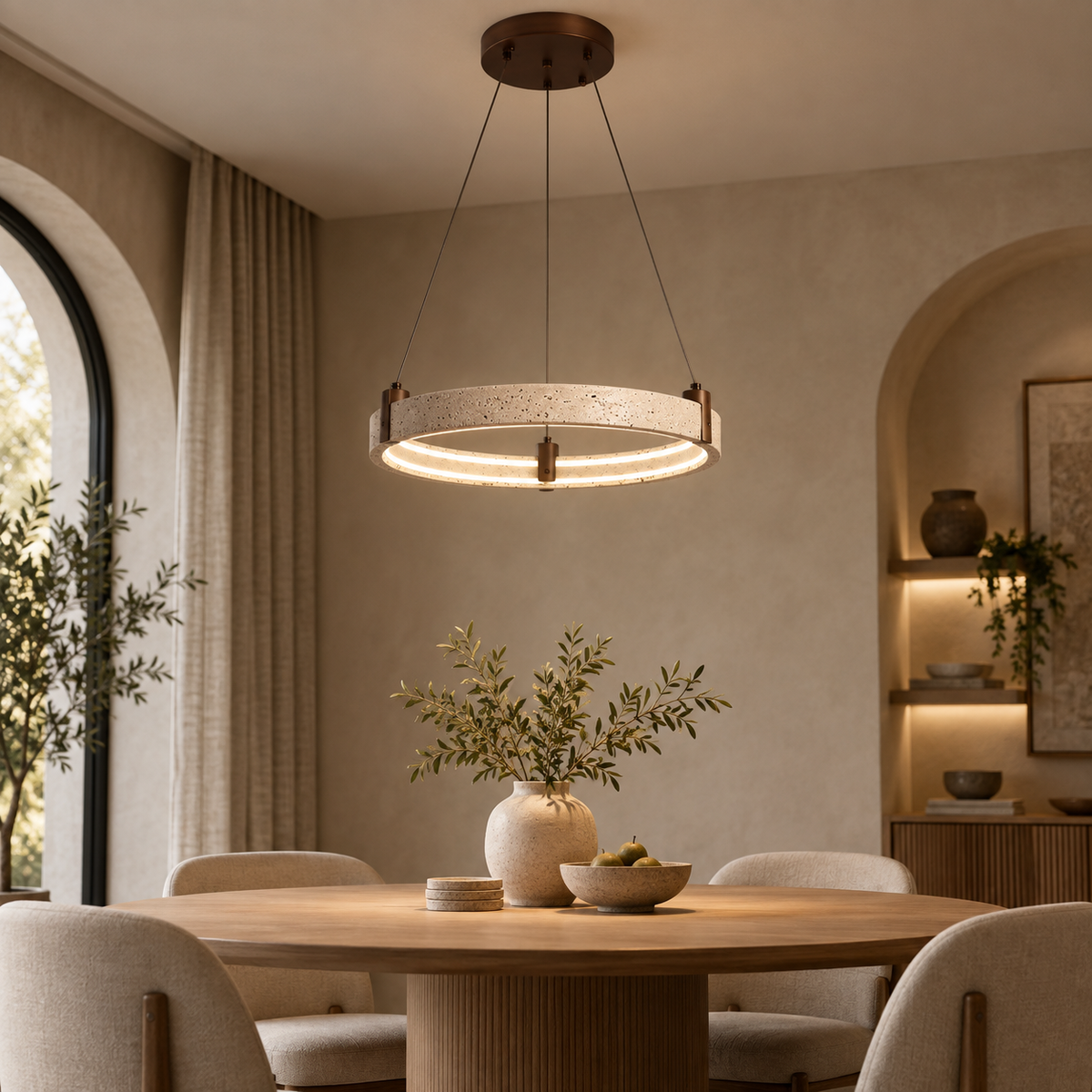 TerraStone Ring Pendant Light