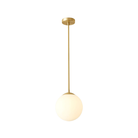 LumoSphere pendant gold on a white backround