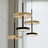 Luxury Black Round Natural Stone Pendant Lamp | Baskoraa