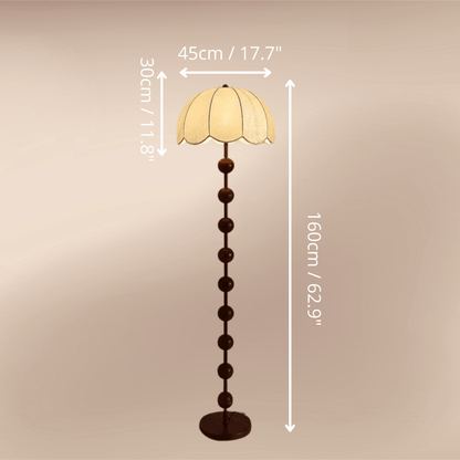 Variant image for Modern White Mushroom Floor Lamp dimensions 