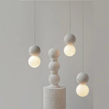 Minimalist Terrazzo Pendant Light Nordic Staircase Light Bar Restaurant Simple Bedroom Bedside Pendant Lamp by Artpad.