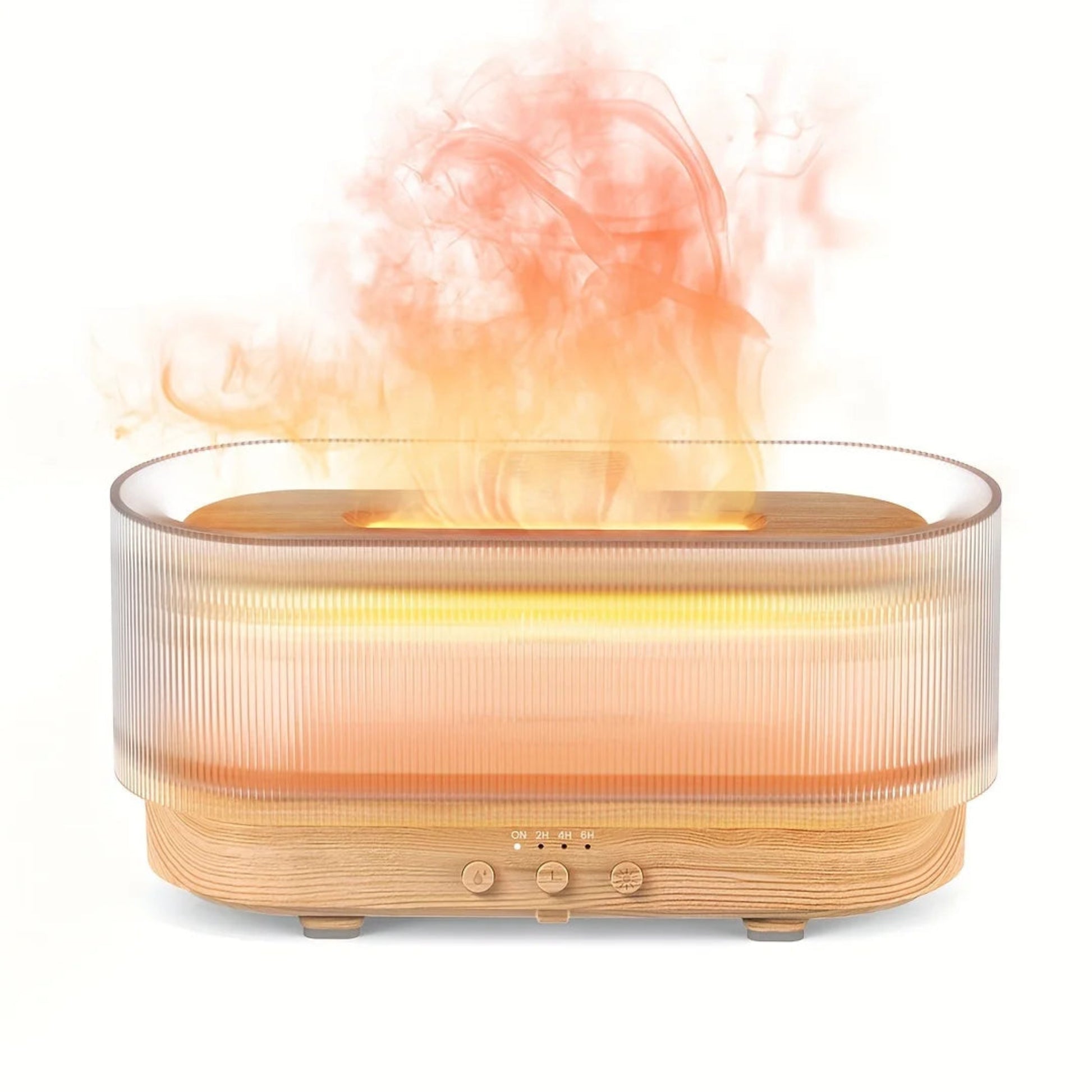 Diffuser with steam rising on a white background