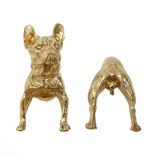 NordiPaw Brass Dog Handle front and back