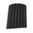 Black corrugated plastic sheet on a white background