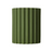 Green corrugated metal panel on a white background