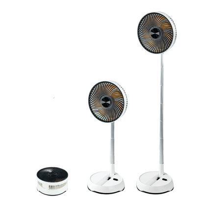 Portable Foldable Oscillating Standing Fan – Rechargeable Pedestal offers versatile cooling for home and office use.