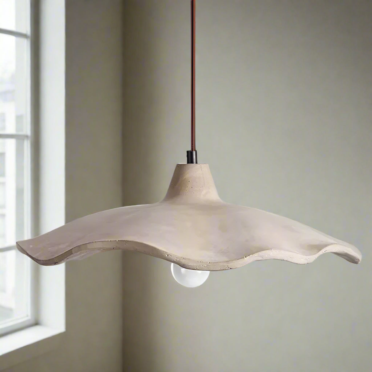 Modern White Lotus Light Pendant Lamp – Minimalist LED Fixture